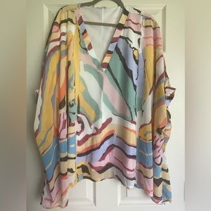 Boutique/Entro colorful top